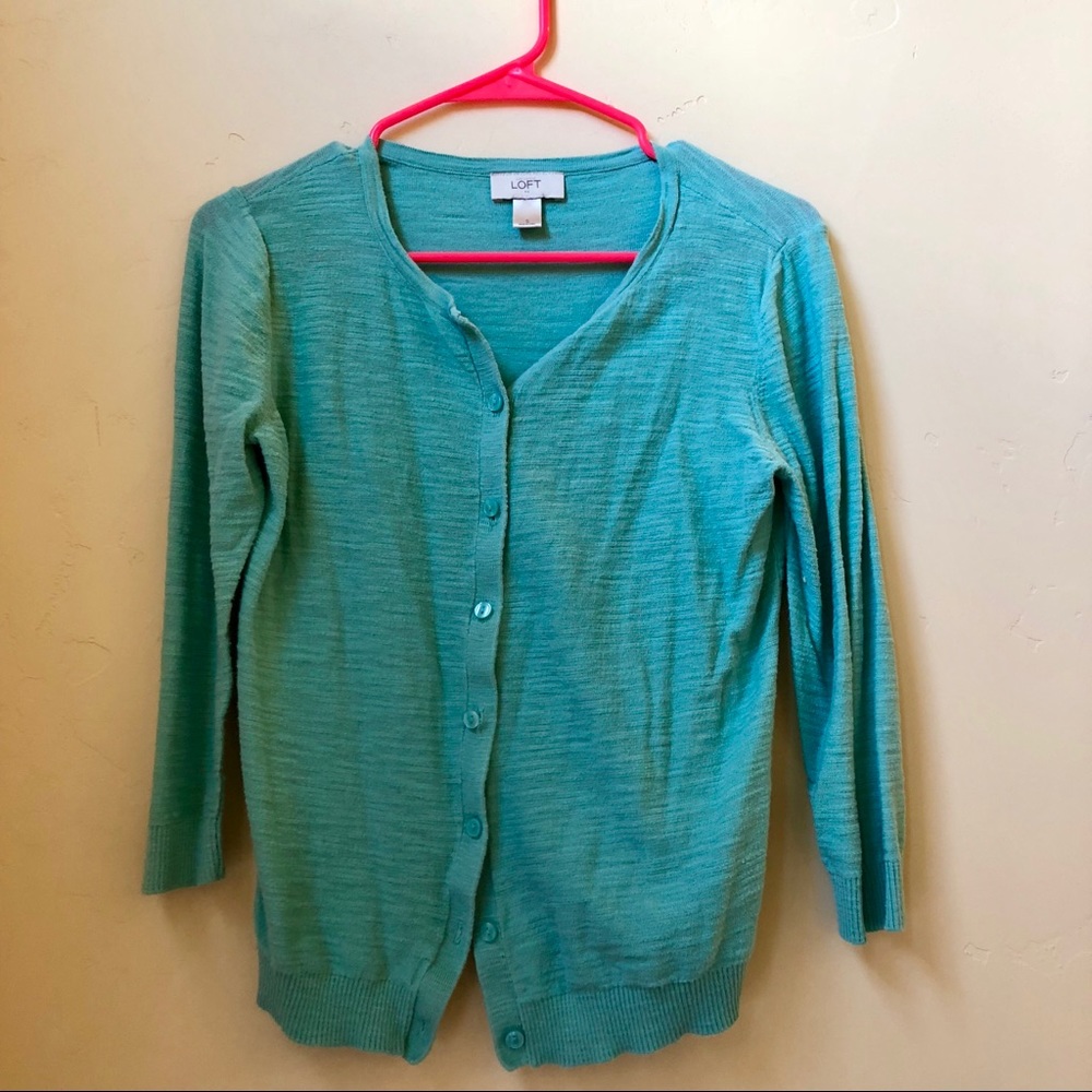 Loft Teal Cardigan
